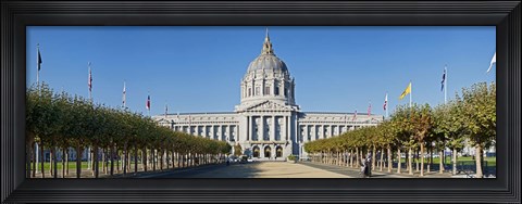 Framed Facade of the Historic City Hall near the Civic Center, San Francisco, California, USA Print