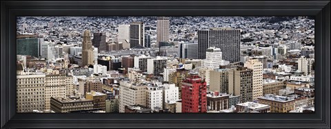 Framed City viewed from the Nob Hill, San Francisco, California, USA Print