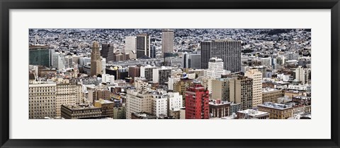 Framed City viewed from the Nob Hill, San Francisco, California, USA Print