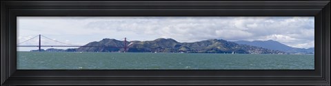 Framed Golden Gate Bridge, Marin Headlands, Mount Tamalpais, Sausilito, San Francisco Bay, San Francisco, California, USA Print