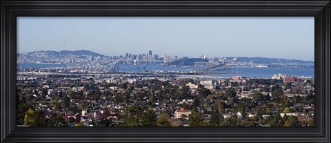 Framed Oakland, San Francisco Bay, San Francisco, California Print
