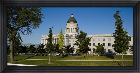 Framed Garden in front of Utah State Capitol Building, Salt Lake City, Utah, USA Print