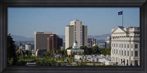 Framed Utah State Capitol Building, Salt Lake City Council Hall, Salt Lake City, Utah, USA Print