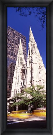 Framed Buildings in the city, St. Patrick&#39;s Cathedral, New York City, New York State, USA Print
