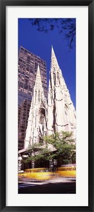 Framed Buildings in the city, St. Patrick&#39;s Cathedral, New York City, New York State, USA Print