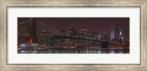 Framed Jane&#39;s Carousel at the base of the bridge, Brooklyn Bridge, Manhattan, New York City, New York State, USA 2011 Print