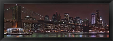 Framed Jane&#39;s Carousel at the base of the bridge, Brooklyn Bridge, Manhattan, New York City, New York State, USA 2011 Print