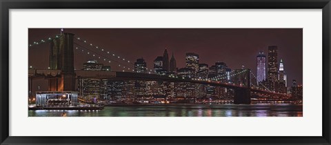 Framed Jane&#39;s Carousel at the base of the bridge, Brooklyn Bridge, Manhattan, New York City, New York State, USA 2011 Print