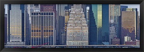 Framed New York City Skyscrapers 2011 Print