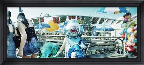 Framed Coney Island Mermaid Parade, Coney Island, Brooklyn, New York City, New York State, USA Print