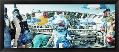 Framed Coney Island Mermaid Parade, Coney Island, Brooklyn, New York City, New York State, USA Print