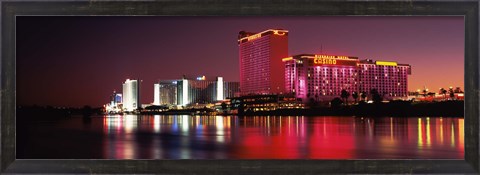 Framed Casinos at the waterfront, Laughlin, Nevada Print