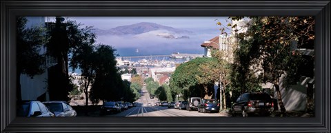 Framed Street scene, San Francisco, California, USA Print