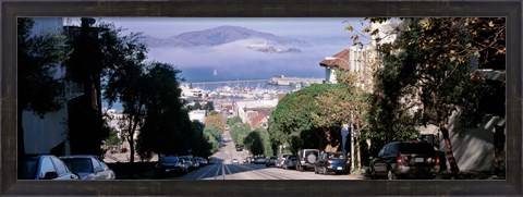 Framed Street scene, San Francisco, California, USA Print