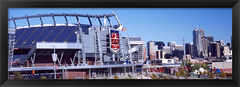 Framed Sports Authority Field at Mile High, Denver, Colorado Print