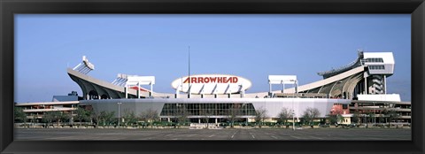 Framed Football stadium, Arrowhead Stadium, Kansas City, Missouri Print