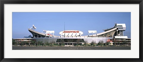 Framed Football stadium, Arrowhead Stadium, Kansas City, Missouri Print
