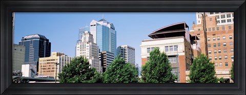 Framed Low angle view of skyline, Kansas City, Missouri, USA Print