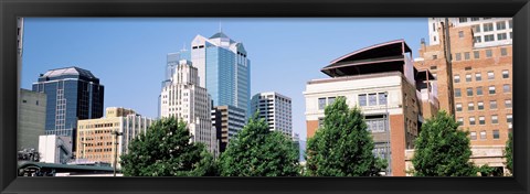 Framed Low angle view of skyline, Kansas City, Missouri, USA Print
