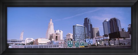 Framed Low angle view of downtown Kansas City Print