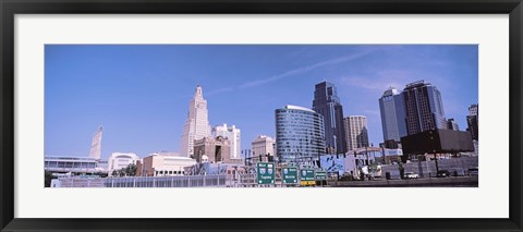 Framed Low angle view of downtown Kansas City Print