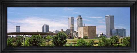 Framed Downtown Tulsa from Centennial Park, Oklahoma Print