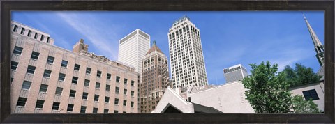 Framed Close up of downtown buildings, Tulsa, Oklahoma Print