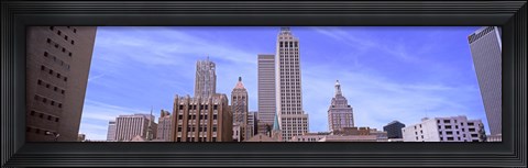Framed Parking lot at downtown Tulsa, Oklahoma, USA Print