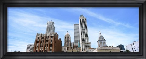 Framed DowntownTulsa skyline, Oklahoma Print