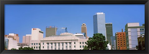 Framed Municipal Building in the downtown, Oklahoma City, Oklahoma, USA Print