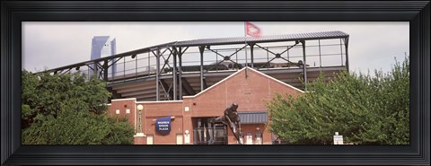 Framed Warren Spahn Plaza at the Chickasaw Bricktown Ballpark, Oklahoma City, Oklahoma, USA Print