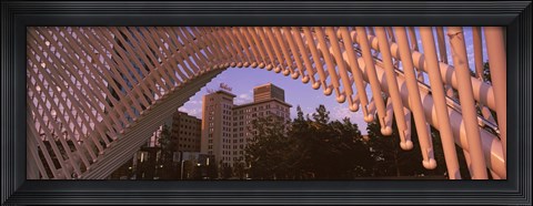 Framed View from under the Myriad Botanical Gardens bandshell, Oklahoma City, Oklahoma, USA Print