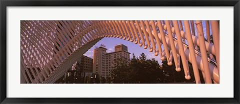 Framed View from under the Myriad Botanical Gardens bandshell, Oklahoma City, Oklahoma, USA Print