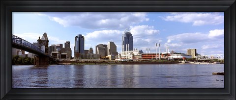 Framed Ohio River, Cincinnati, Hamilton County, Ohio Print