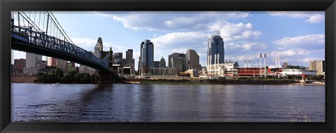 Framed Bridge across the Ohio River, Cincinnati, Hamilton County, Ohio, USA Print