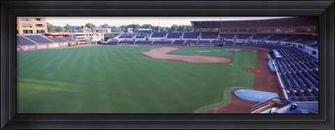 Framed Baseball stadium in a city, Durham Bulls Athletic Park, Durham, Durham County, North Carolina, USA Print