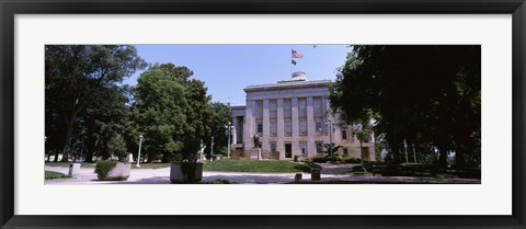 Framed Government building in a city, City Hall, Raleigh, Wake County, North Carolina, USA Print