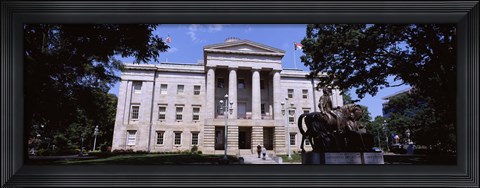 Framed Facade of a government building, City Hall, Raleigh, Wake County, North Carolina, USA Print