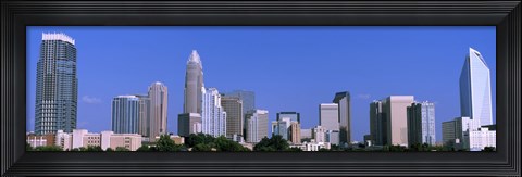 Framed City skyline, Charlotte, Mecklenburg County, North Carolina, USA Print