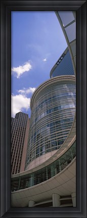 Framed Low angle view of a building, Chevron Building, Houston, Texas Print