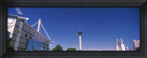 Framed Buildings in a city, Alamodome, Tower of the Americas, San Antonio Marriott, Grand Hyatt San Antonio, San Antonio, Texas, USA Print
