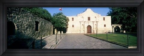 Framed Facade of a building, The Alamo, San Antonio, Texas Print