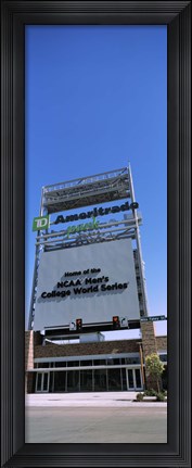 Framed Sign board at a convention center, Century Link Center, Omaha, Nebraska, USA Print