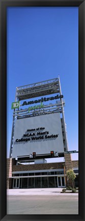 Framed Sign board at a convention center, Century Link Center, Omaha, Nebraska, USA Print