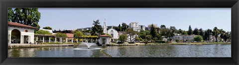 Framed Lake Merritt in Oakland, California, USA Print