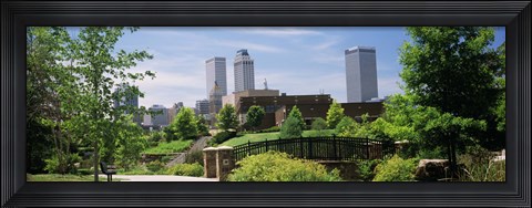 Framed Buildings in a city, Tulsa, Oklahoma, USA Print