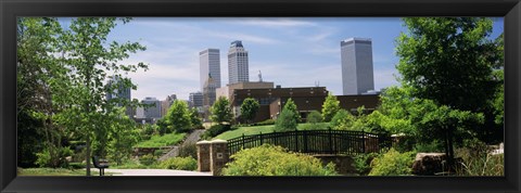 Framed Buildings in a city, Tulsa, Oklahoma, USA Print