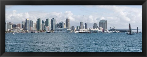 Framed San Diego as seen from the Water Print