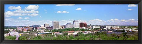 Framed Buildings in a city, Colorado Springs, Colorado Print
