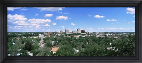 Framed Aerial view of Colorado Springs, Colorado Print